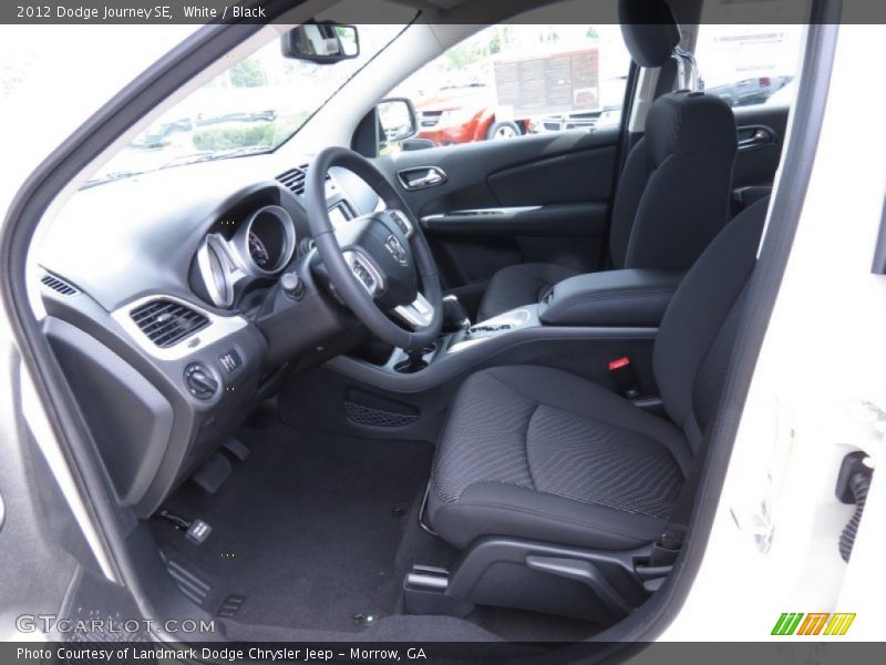 White / Black 2012 Dodge Journey SE