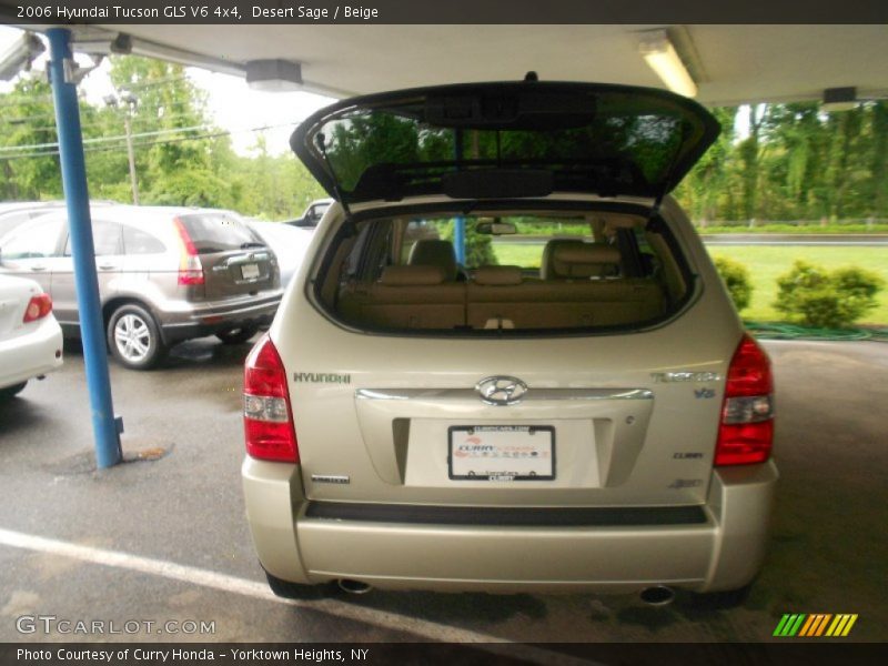 Desert Sage / Beige 2006 Hyundai Tucson GLS V6 4x4