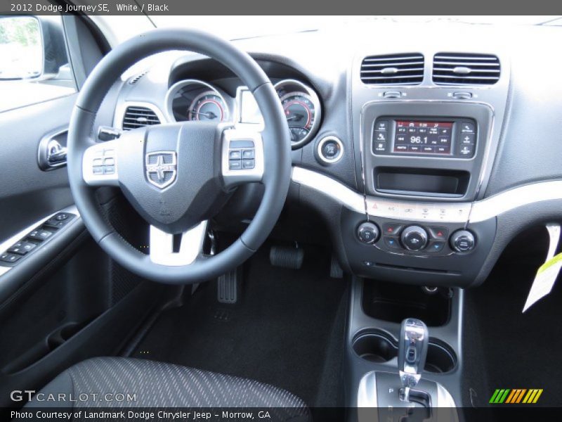 White / Black 2012 Dodge Journey SE