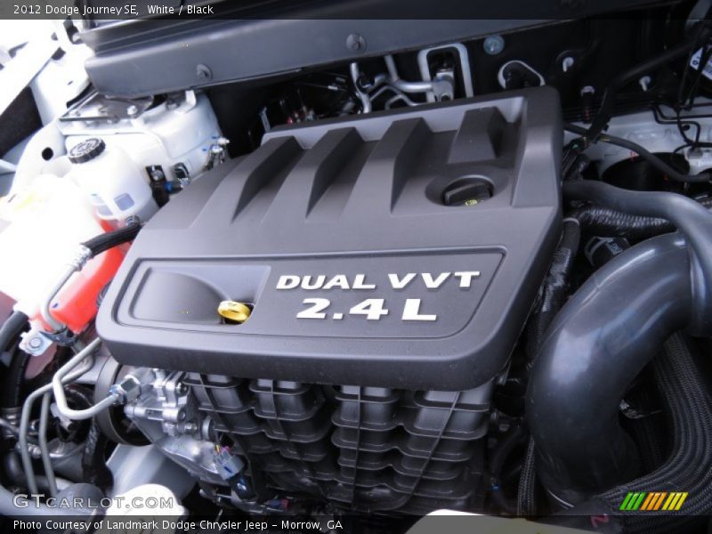 White / Black 2012 Dodge Journey SE