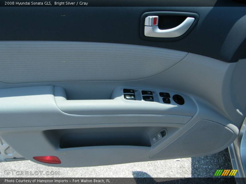 Bright Silver / Gray 2008 Hyundai Sonata GLS