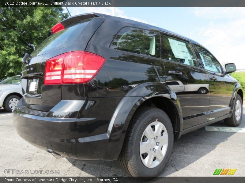 Brilliant Black Crystal Pearl / Black 2012 Dodge Journey SE