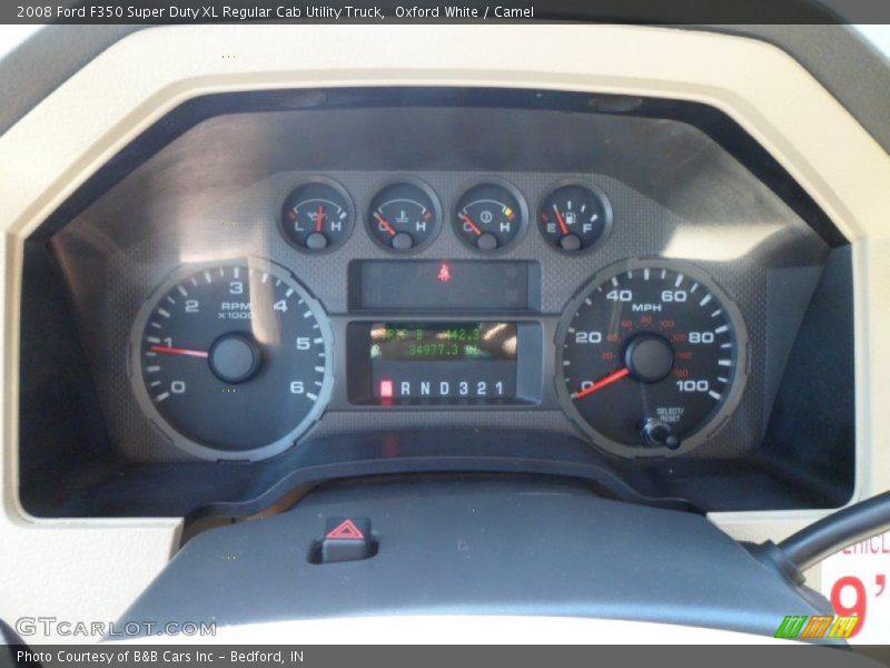 Oxford White / Camel 2008 Ford F350 Super Duty XL Regular Cab Utility Truck