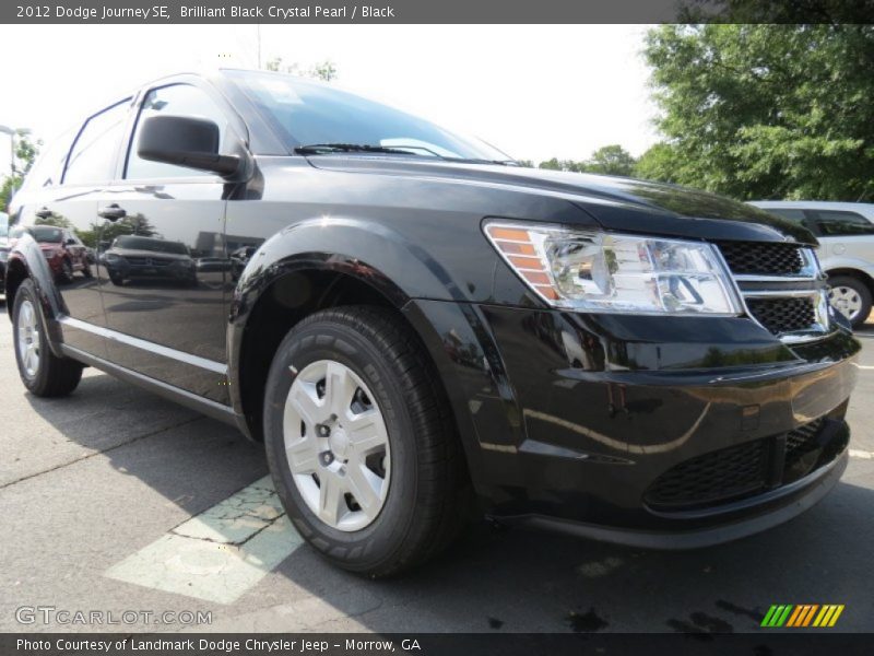 Brilliant Black Crystal Pearl / Black 2012 Dodge Journey SE