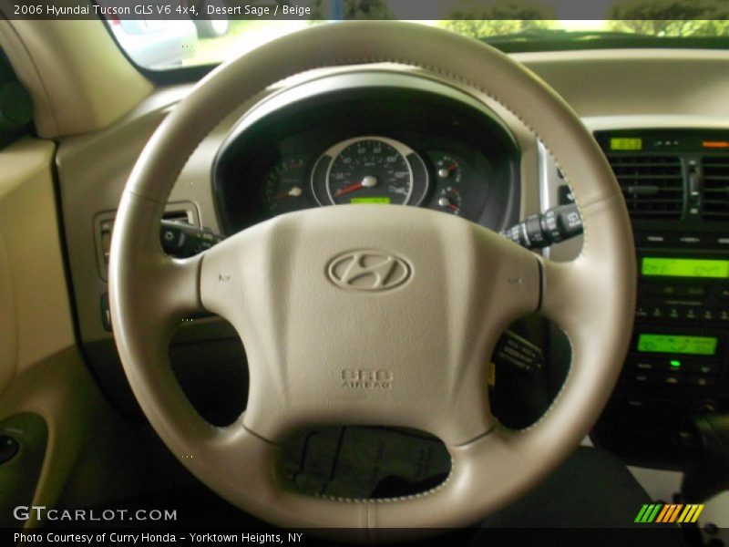 Desert Sage / Beige 2006 Hyundai Tucson GLS V6 4x4