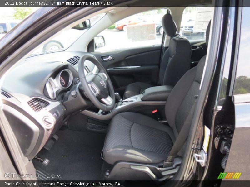 Brilliant Black Crystal Pearl / Black 2012 Dodge Journey SE
