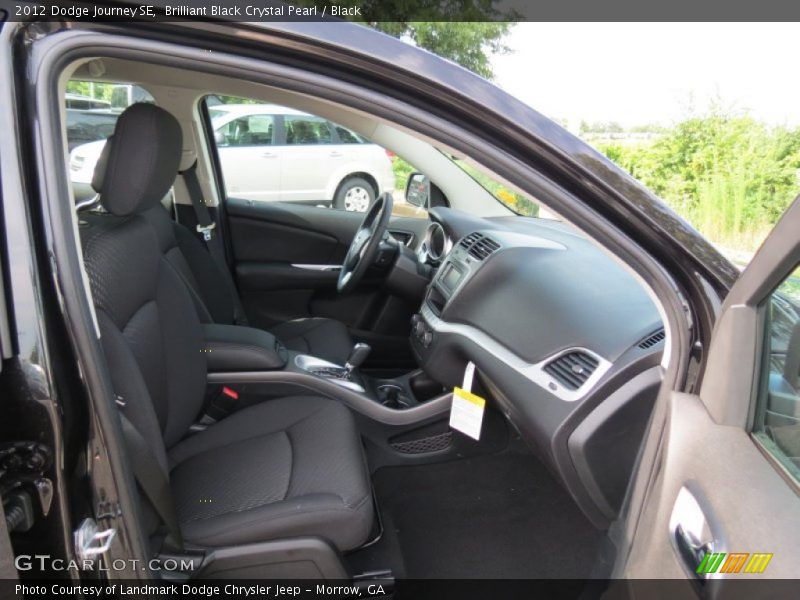 Brilliant Black Crystal Pearl / Black 2012 Dodge Journey SE