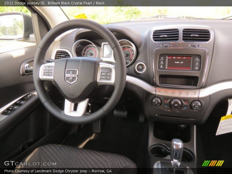 Brilliant Black Crystal Pearl / Black 2012 Dodge Journey SE