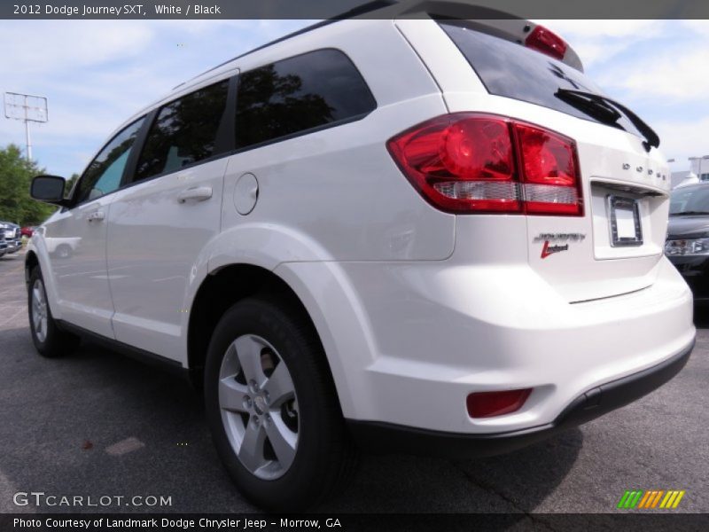 White / Black 2012 Dodge Journey SXT