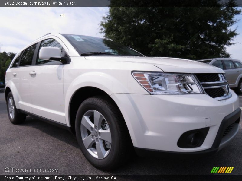 White / Black 2012 Dodge Journey SXT