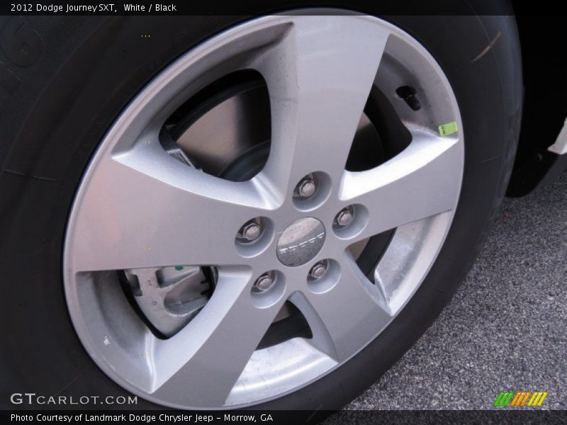White / Black 2012 Dodge Journey SXT