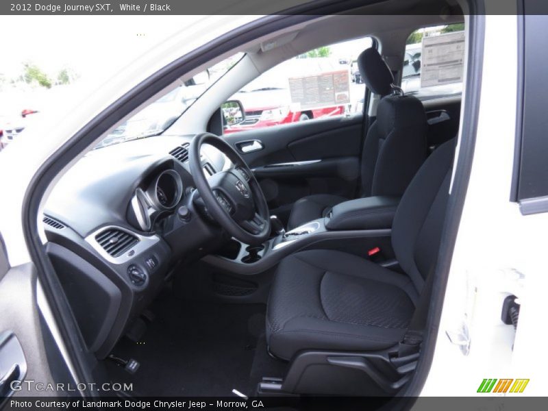 White / Black 2012 Dodge Journey SXT