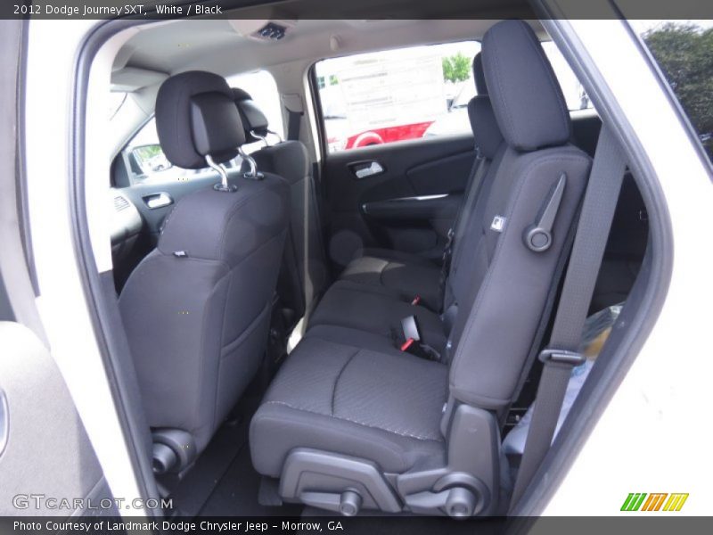 White / Black 2012 Dodge Journey SXT