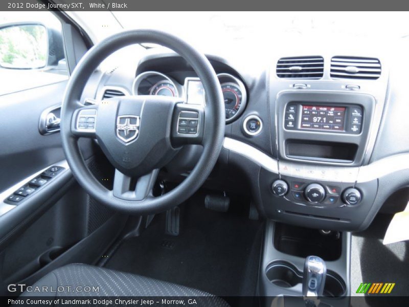 White / Black 2012 Dodge Journey SXT