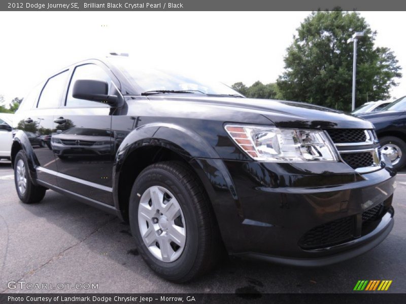 Brilliant Black Crystal Pearl / Black 2012 Dodge Journey SE