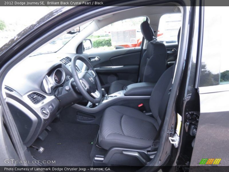 Brilliant Black Crystal Pearl / Black 2012 Dodge Journey SE