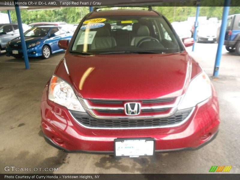 Tango Red Pearl / Gray 2010 Honda CR-V EX-L AWD