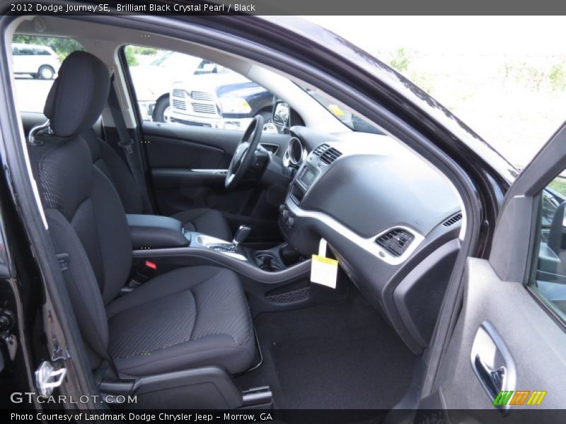 Brilliant Black Crystal Pearl / Black 2012 Dodge Journey SE