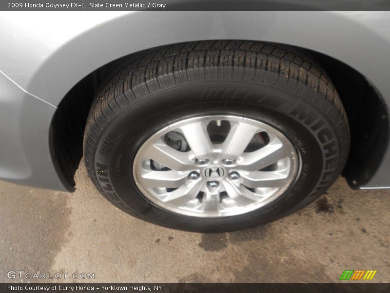 Slate Green Metallic / Gray 2009 Honda Odyssey EX-L