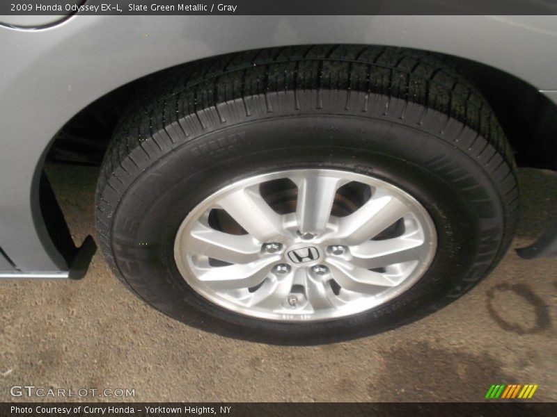 Slate Green Metallic / Gray 2009 Honda Odyssey EX-L