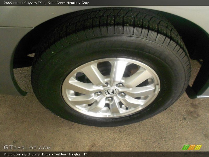 Slate Green Metallic / Gray 2009 Honda Odyssey EX-L