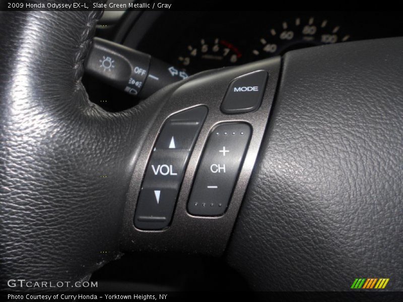 Slate Green Metallic / Gray 2009 Honda Odyssey EX-L
