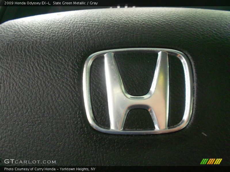 Slate Green Metallic / Gray 2009 Honda Odyssey EX-L