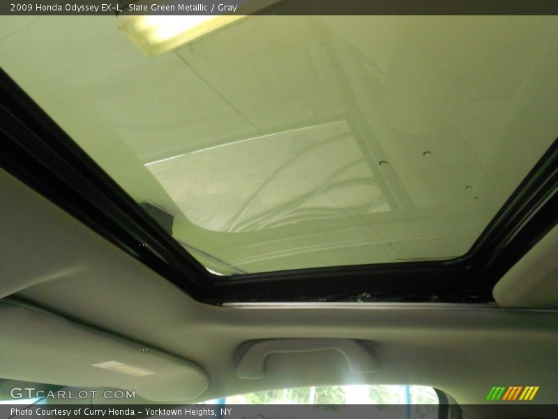 Slate Green Metallic / Gray 2009 Honda Odyssey EX-L