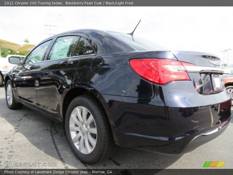 Blackberry Pearl Coat / Black/Light Frost 2012 Chrysler 200 Touring Sedan