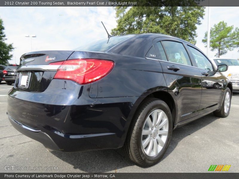Blackberry Pearl Coat / Black/Light Frost 2012 Chrysler 200 Touring Sedan
