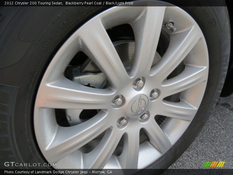 Blackberry Pearl Coat / Black/Light Frost 2012 Chrysler 200 Touring Sedan