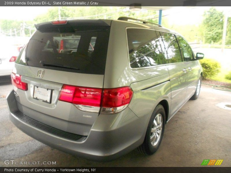 Slate Green Metallic / Gray 2009 Honda Odyssey EX-L