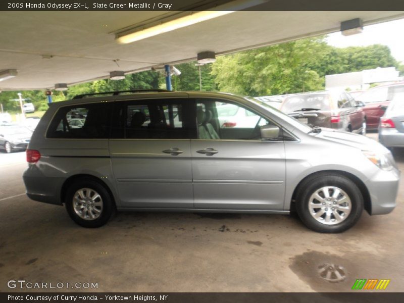 Slate Green Metallic / Gray 2009 Honda Odyssey EX-L