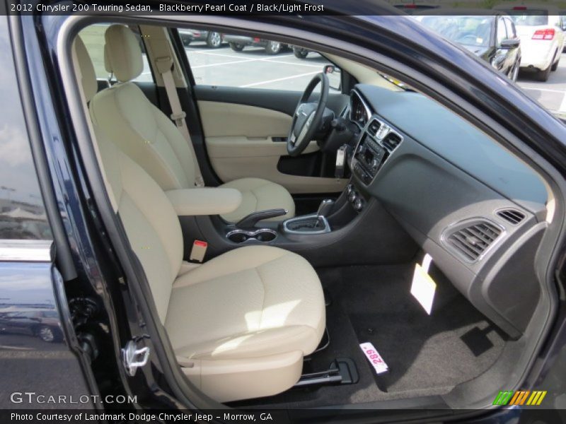 Blackberry Pearl Coat / Black/Light Frost 2012 Chrysler 200 Touring Sedan