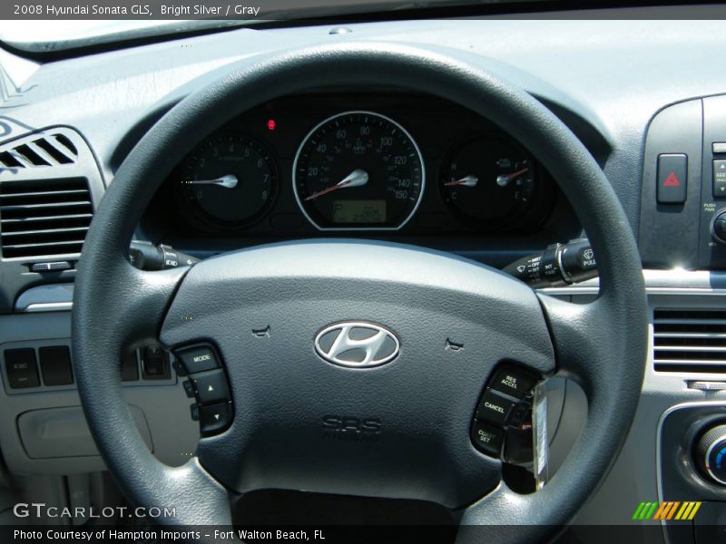 Bright Silver / Gray 2008 Hyundai Sonata GLS