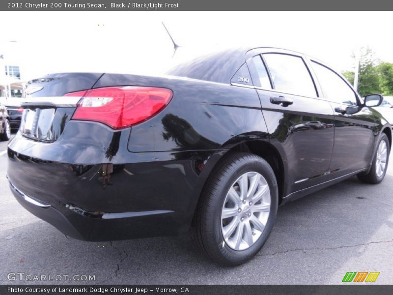 Black / Black/Light Frost 2012 Chrysler 200 Touring Sedan
