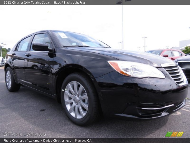 Black / Black/Light Frost 2012 Chrysler 200 Touring Sedan