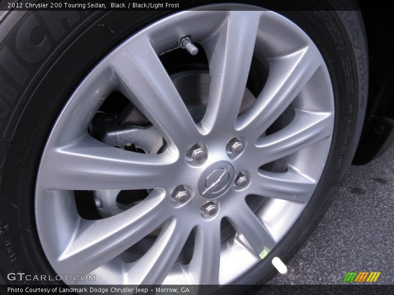 Black / Black/Light Frost 2012 Chrysler 200 Touring Sedan