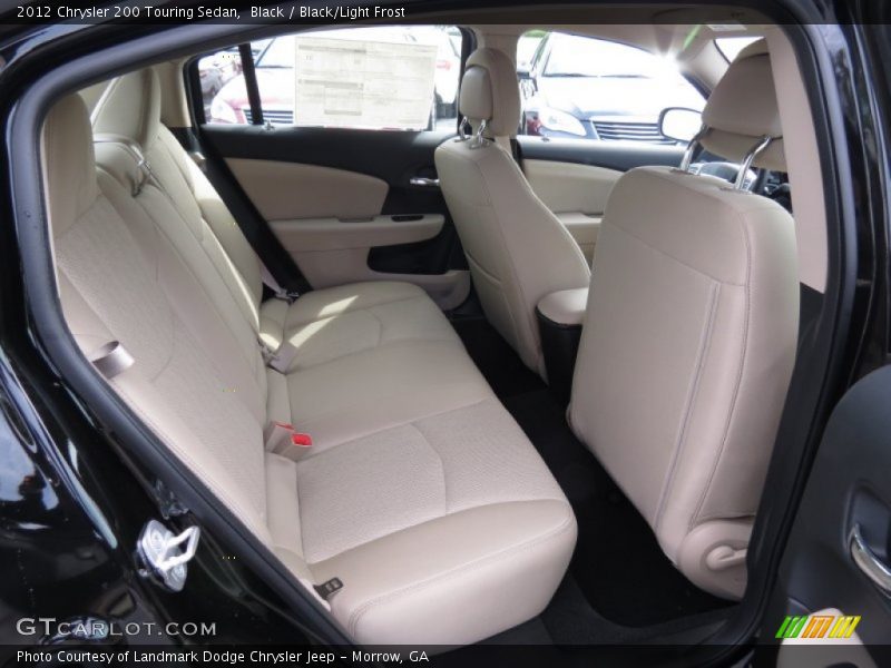 Black / Black/Light Frost 2012 Chrysler 200 Touring Sedan