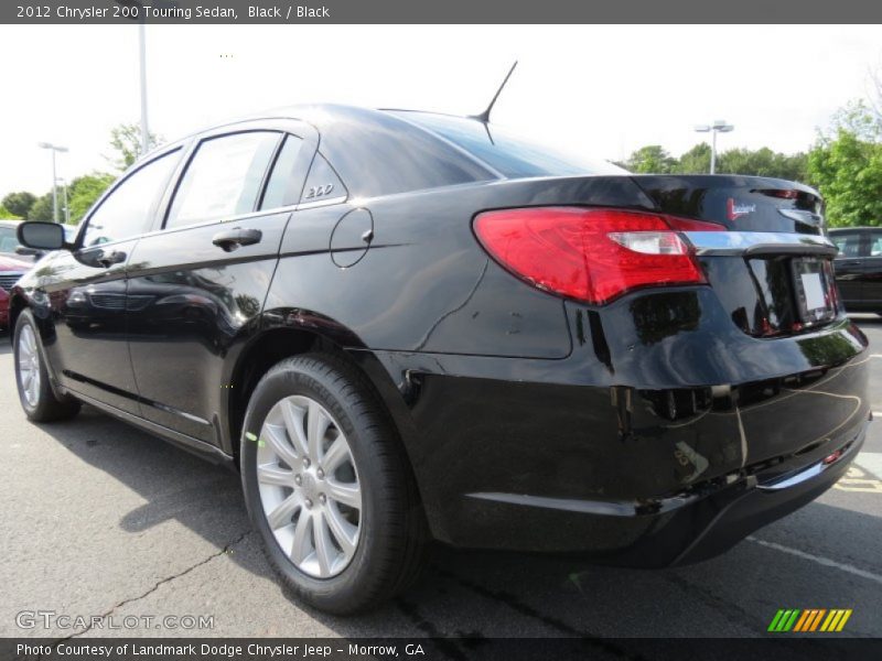 Black / Black 2012 Chrysler 200 Touring Sedan