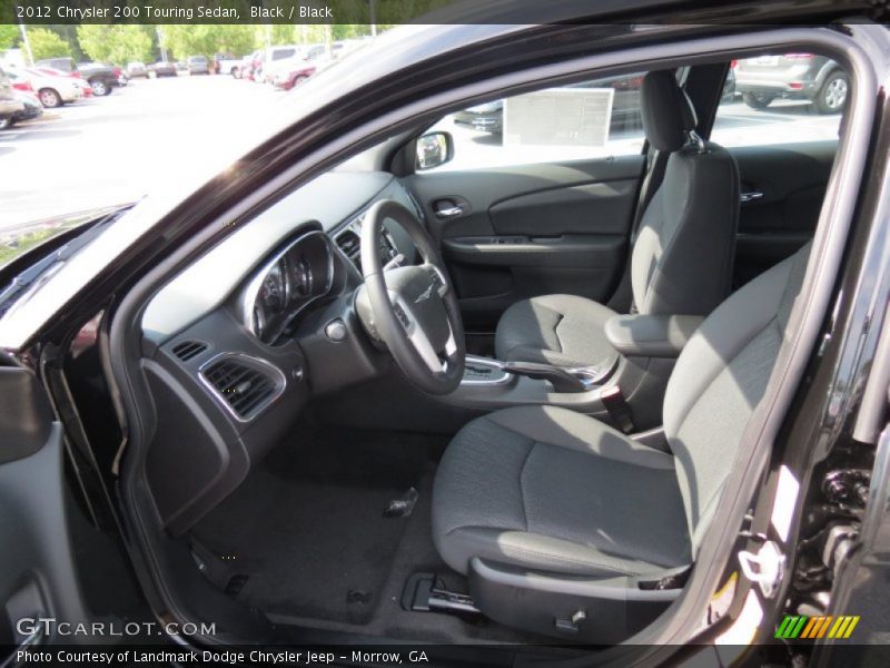 Black / Black 2012 Chrysler 200 Touring Sedan