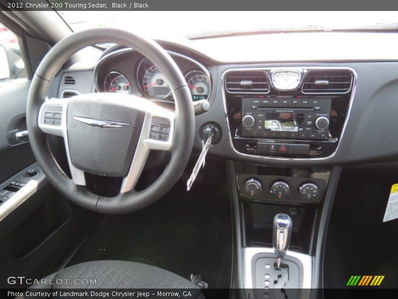 Black / Black 2012 Chrysler 200 Touring Sedan