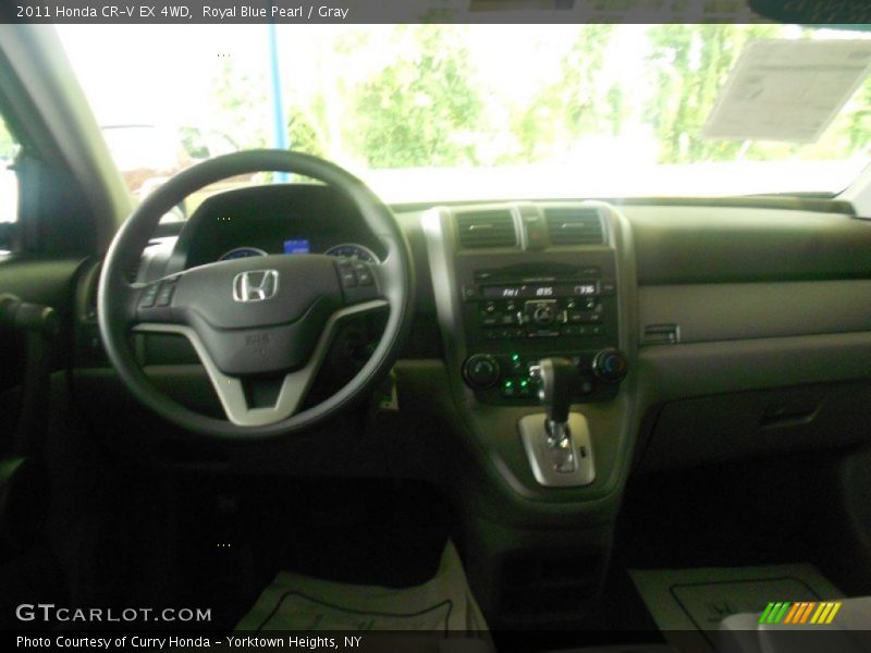 Royal Blue Pearl / Gray 2011 Honda CR-V EX 4WD