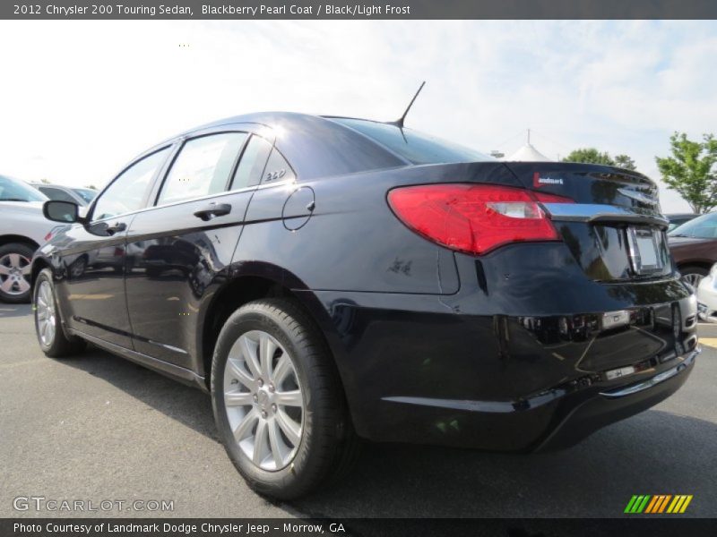 Blackberry Pearl Coat / Black/Light Frost 2012 Chrysler 200 Touring Sedan