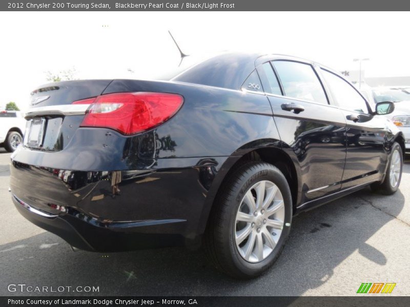 Blackberry Pearl Coat / Black/Light Frost 2012 Chrysler 200 Touring Sedan