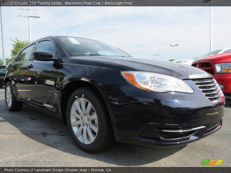 Blackberry Pearl Coat / Black/Light Frost 2012 Chrysler 200 Touring Sedan
