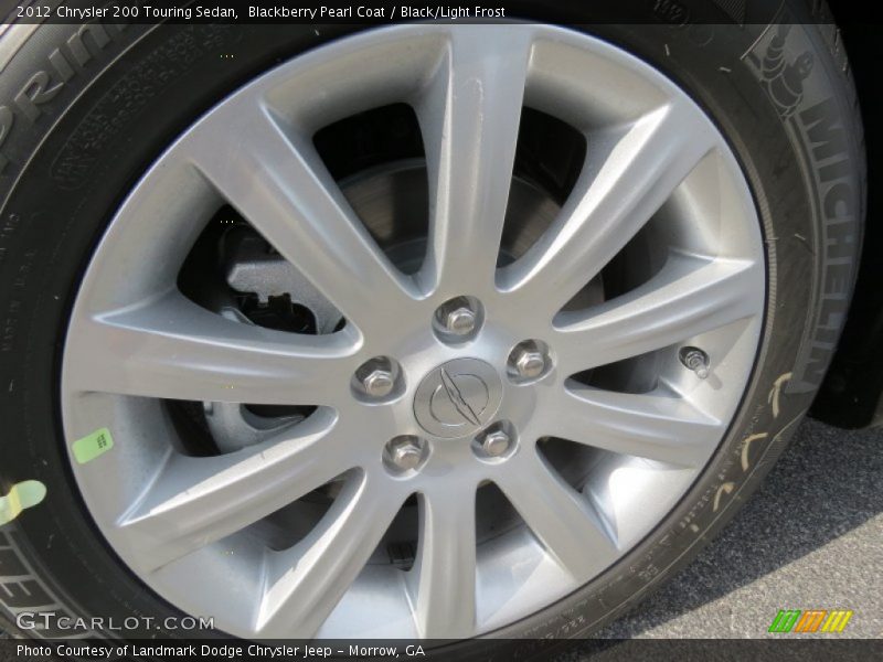Blackberry Pearl Coat / Black/Light Frost 2012 Chrysler 200 Touring Sedan