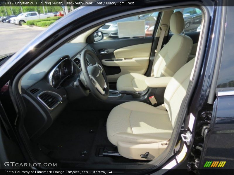 Blackberry Pearl Coat / Black/Light Frost 2012 Chrysler 200 Touring Sedan