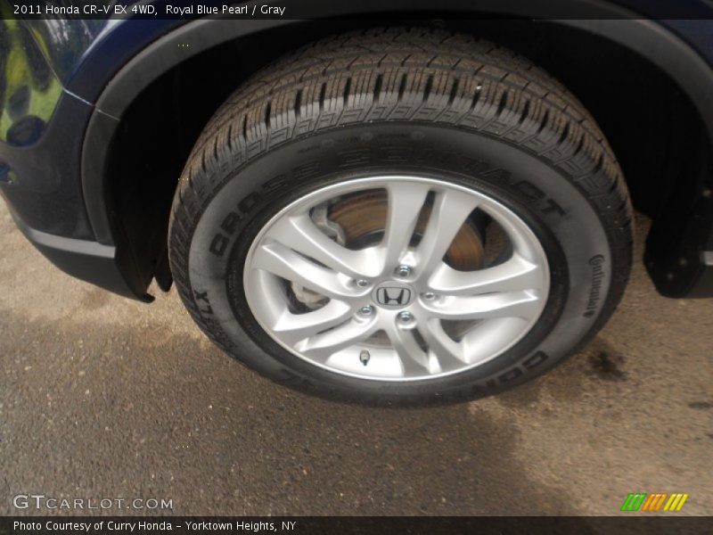 Royal Blue Pearl / Gray 2011 Honda CR-V EX 4WD