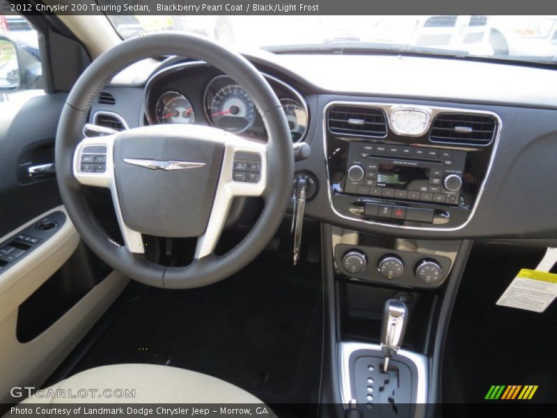 Blackberry Pearl Coat / Black/Light Frost 2012 Chrysler 200 Touring Sedan